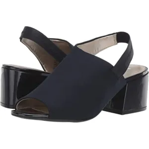 Samantha Navy Fabric Anne Klein Sandals