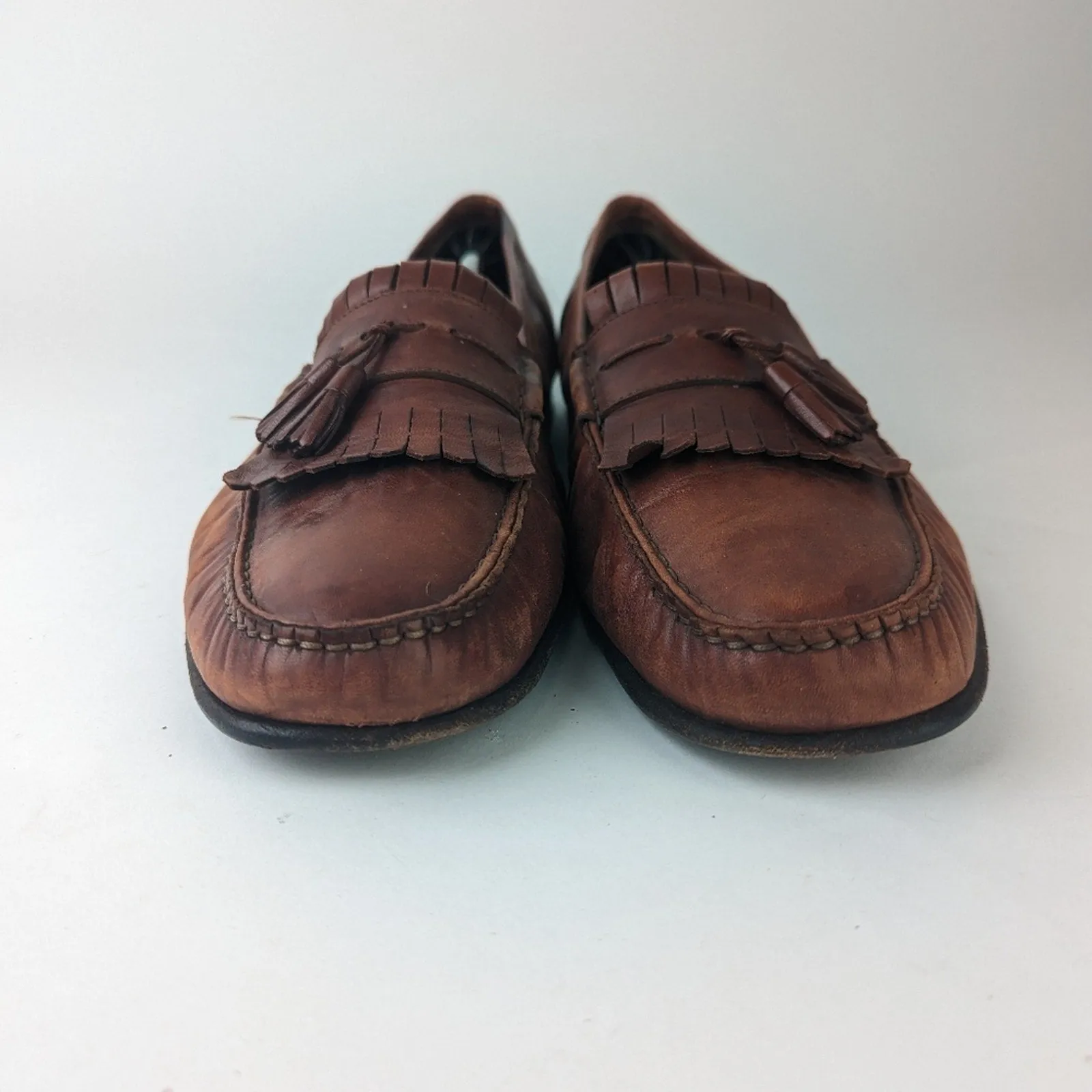 Santoni Men's Brown Tassles Loafer 15