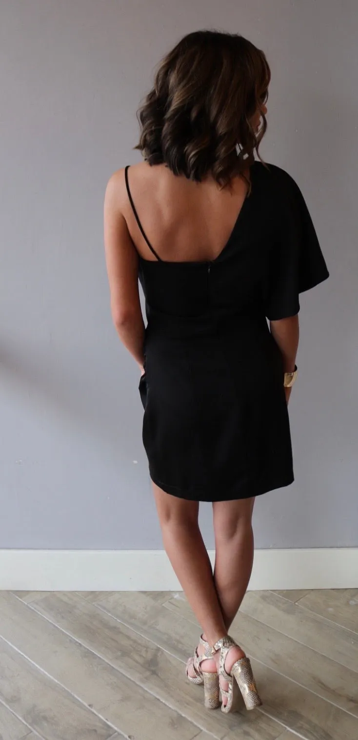 SLEEK OneShoulder Stretch Bodycon Dress