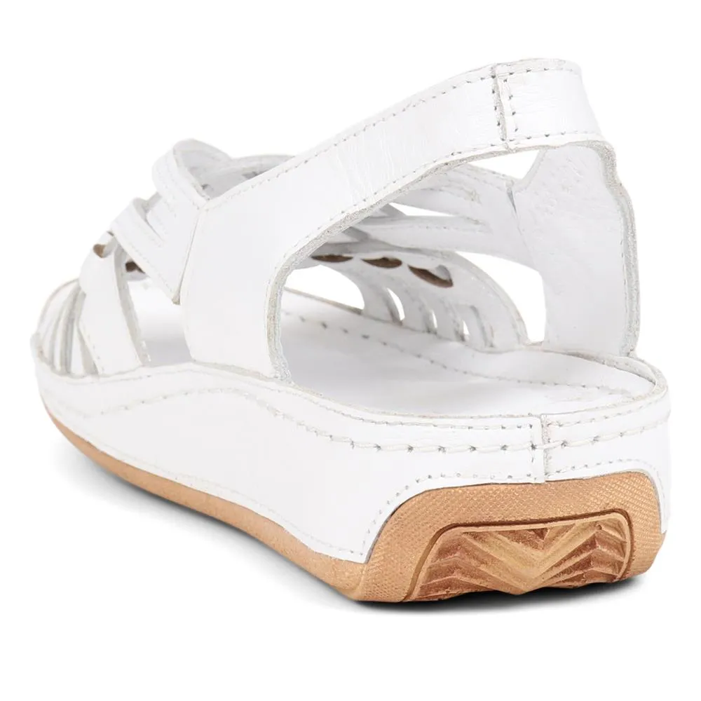 Soft Leather Slip-On Sandals - KARY39009 / 325 512