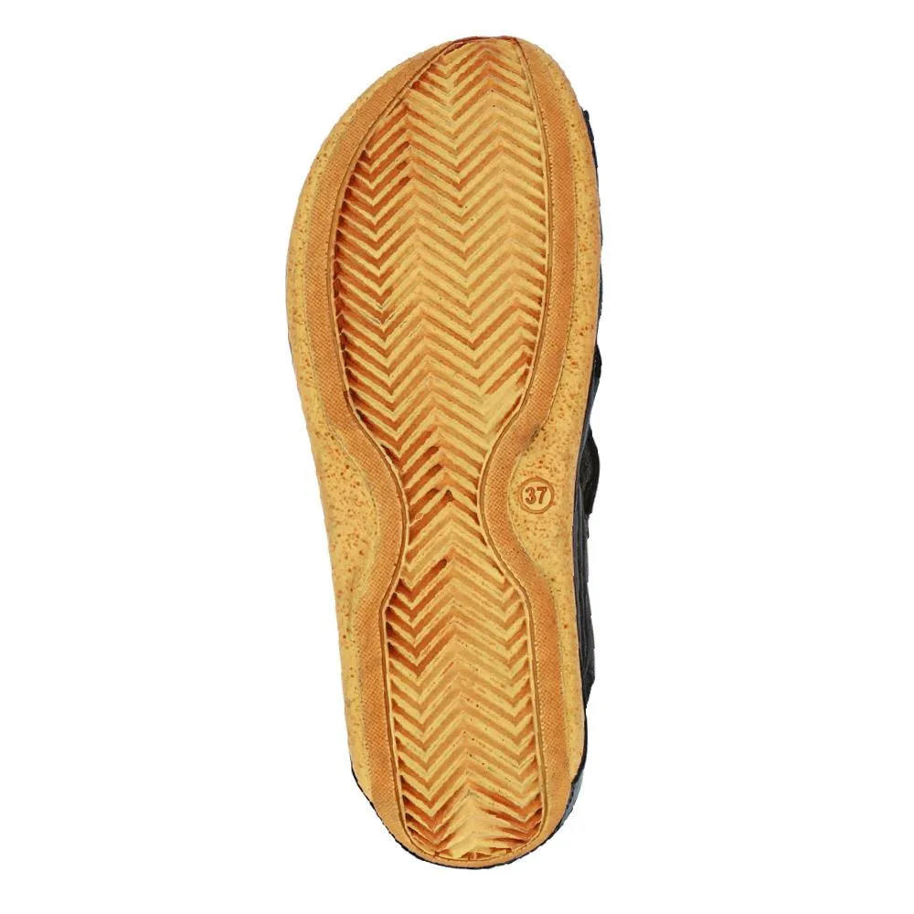 Soft Leather Slip-On Sandals - KARY39009 / 325 512
