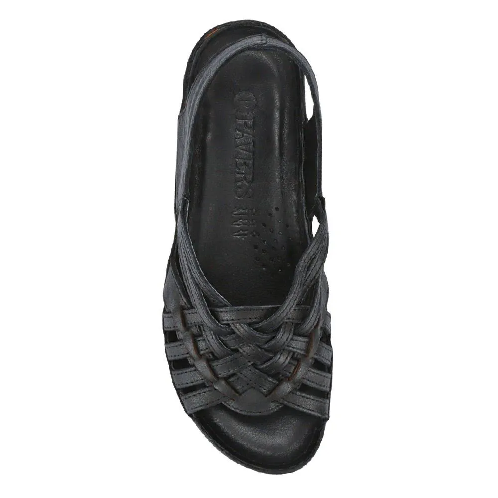 Soft Leather Slip-On Sandals - KARY39009 / 325 512