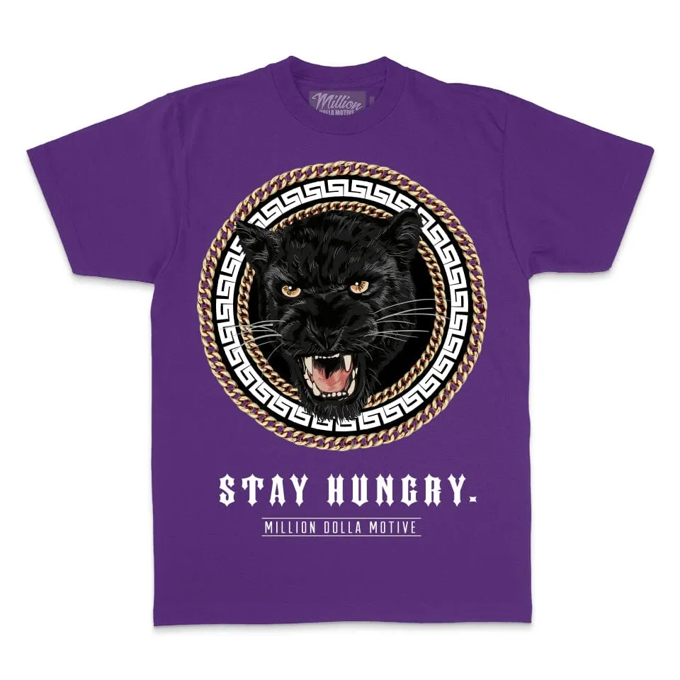Stay Hungry Panther - Concord Purple T-Shirt