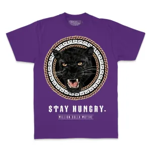 Stay Hungry Panther - Concord Purple T-Shirt