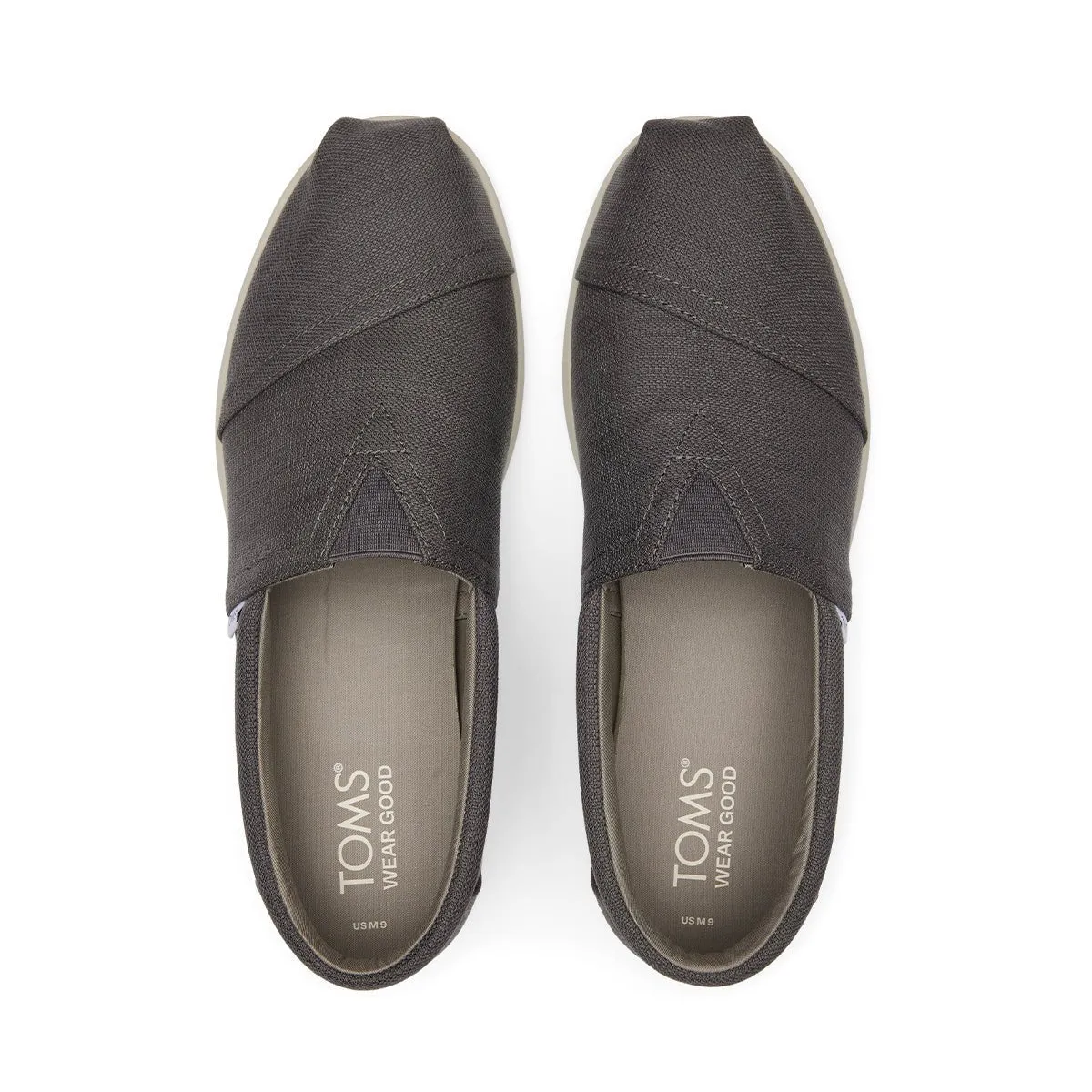 TOMS Espadrille Alpargata Forward Men - Forged Iron Grey Refibra Canvas