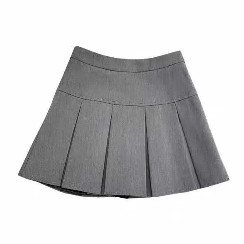 Vrouwen Geplooid Hoge Taille Minirok