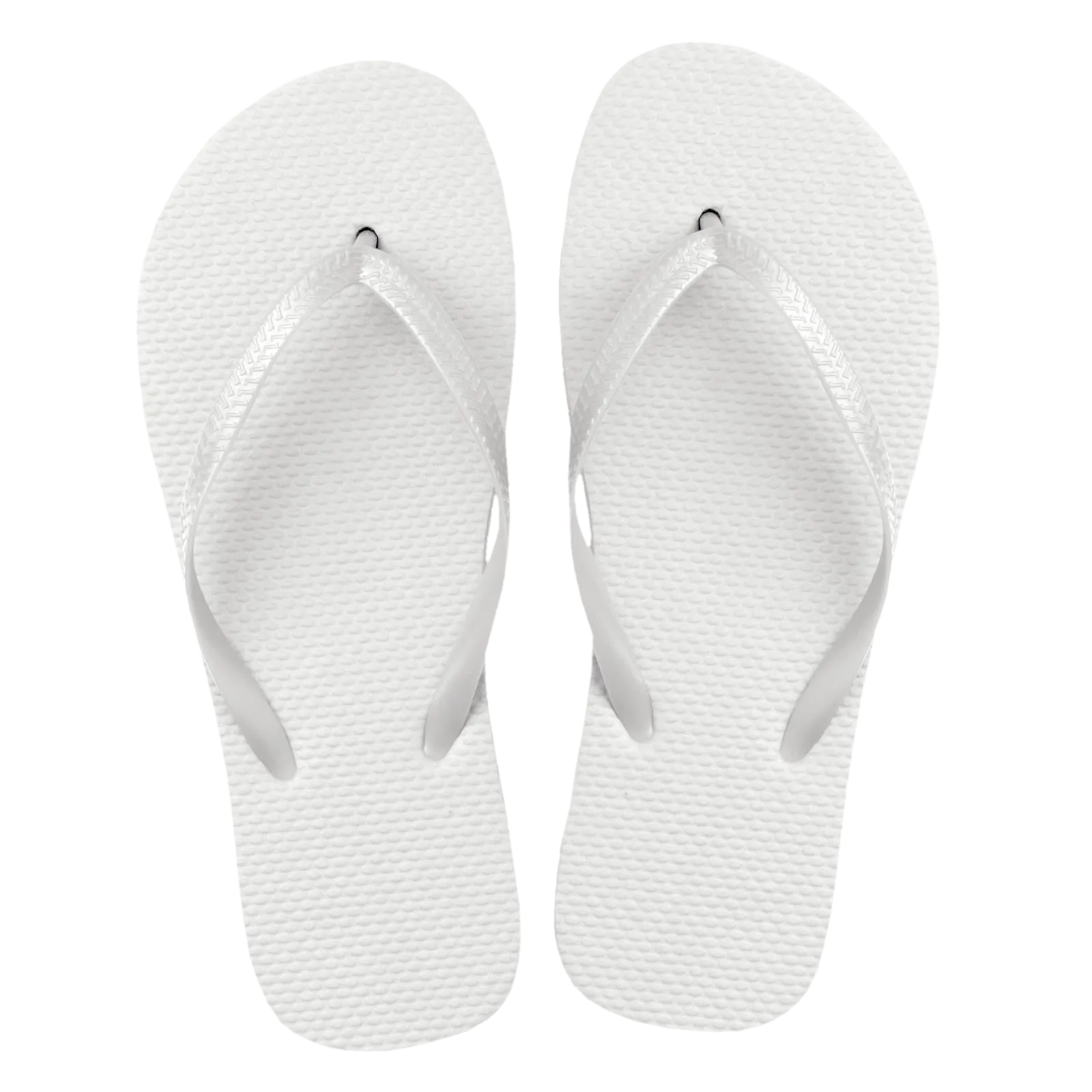 White Flip Flops
