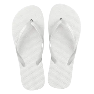 White Flip Flops