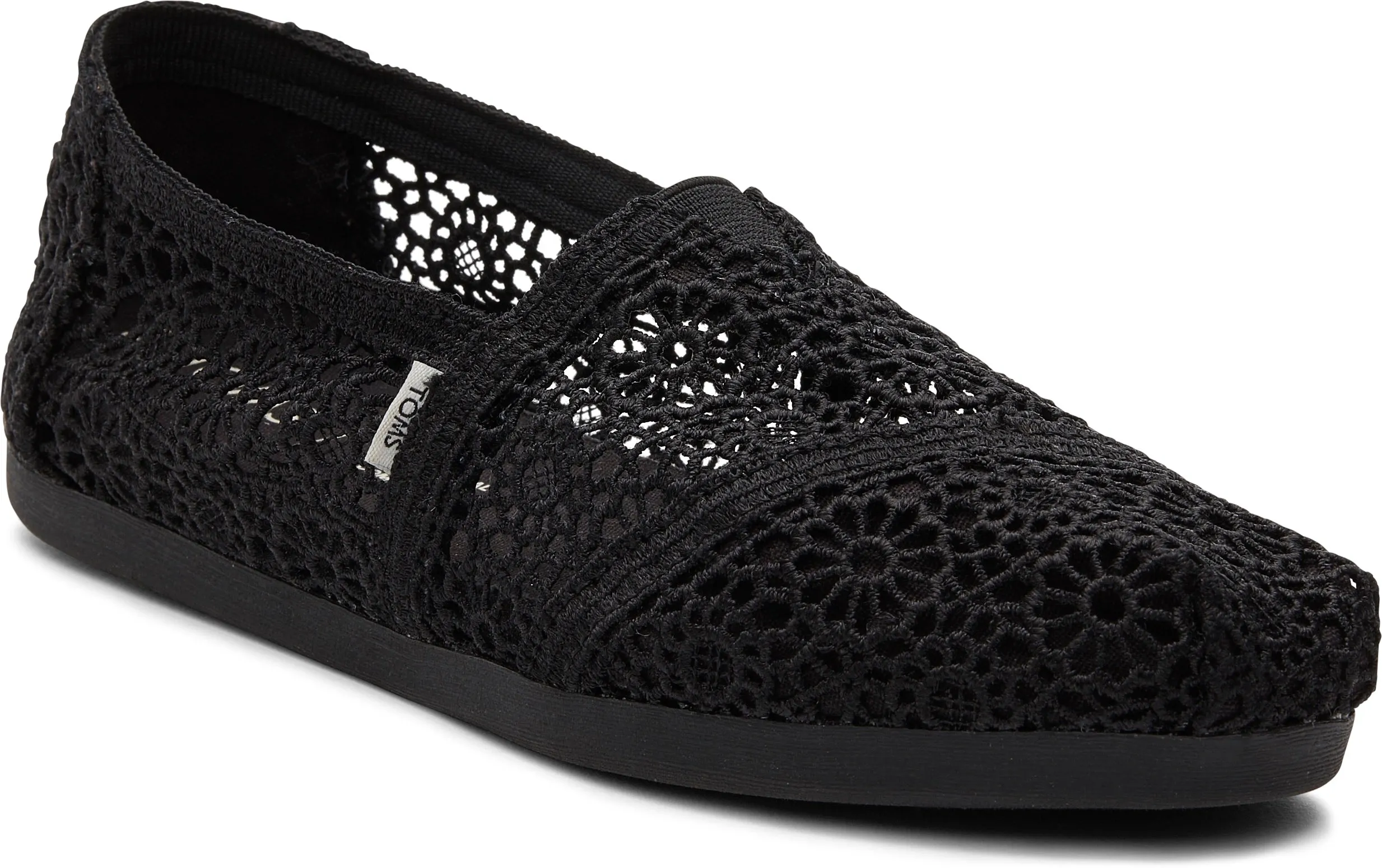 Women's Alpargata Classic - Black Moroccan Crochet
