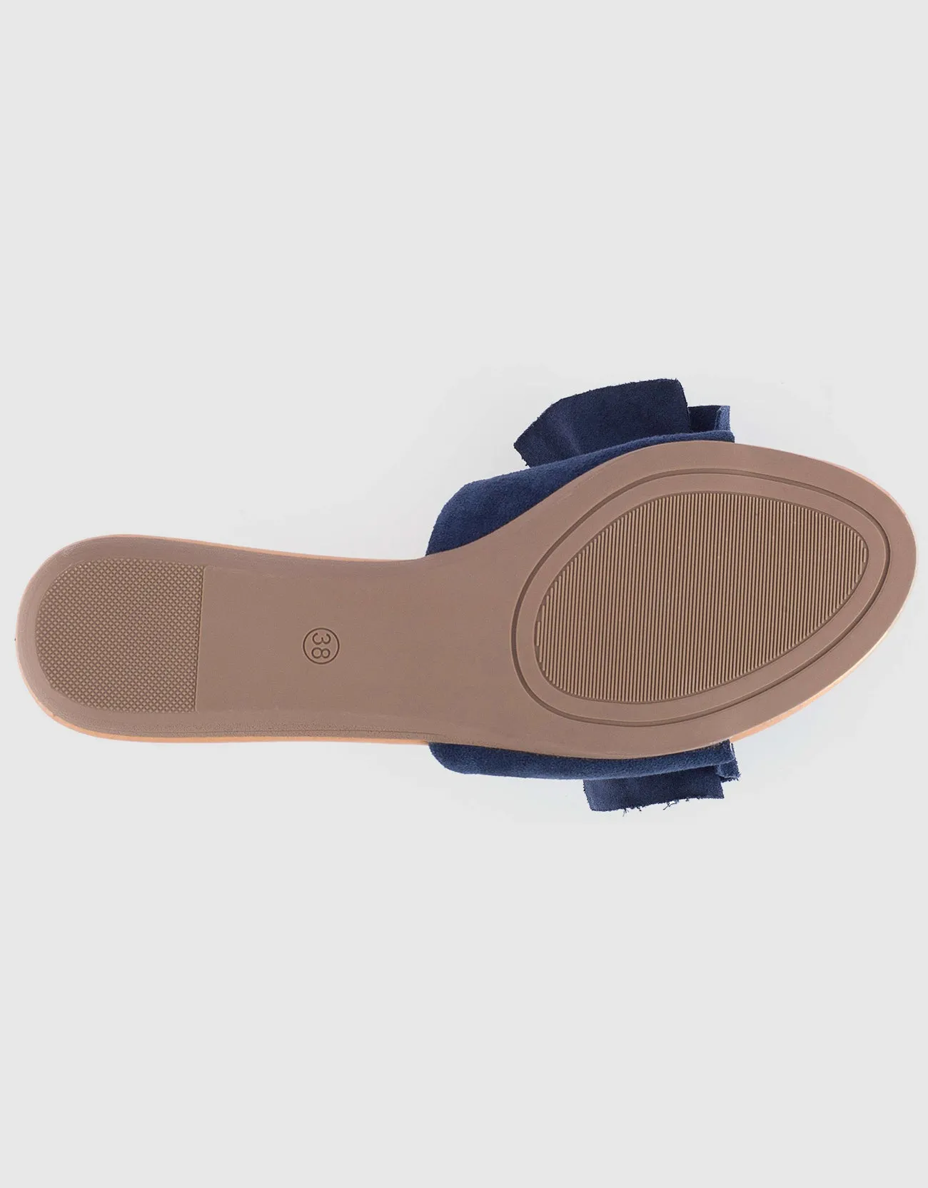 Women's Suede Bow Slide Sandals